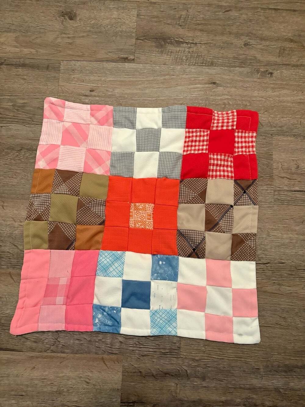 Vintage Handmade Patchwork Doll Quilt